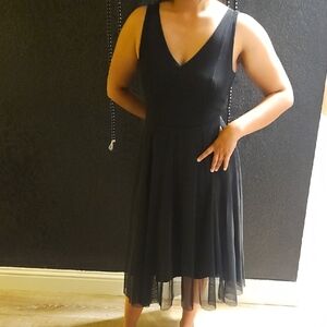 Torrid Black V-Neck Midi Dress